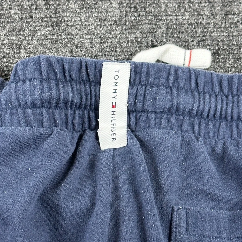 Tommy Hilfiger Mens Navy Blue Logo Tape Sleepwear Jogger Pants Size Large L‎